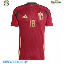 Camisa de time de futebol Bélgica Orel Mangala #18 Replicas 1º Equipamento Europeu 2024 Manga Curta